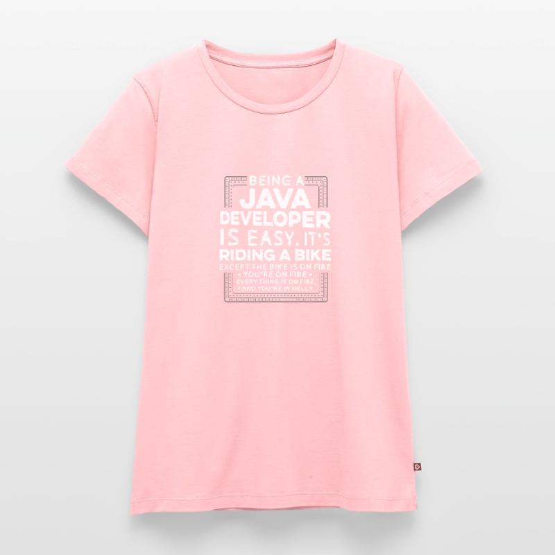 Java Developer Frauen Premium Bio T-Shirt