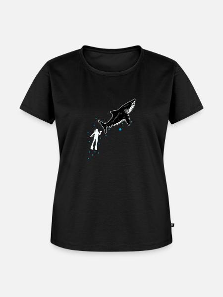 Tauchen mit Walhai - Frauen Premium Bio T-Shirt - Schwarz