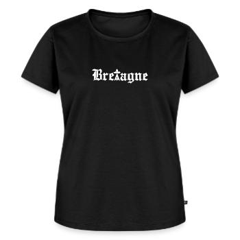 Bretagne - T-shirt Premium bio Femme - noir - Devant - Selfina (174cm)