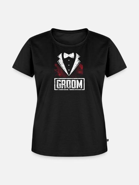 Bräutigam - Frauen Premium Bio T-Shirt - Schwarz