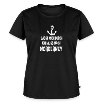 Sommerurlaub Norderney - Frauen Premium Bio T-Shirt - Schwarz - Vorne - Selfina (174cm)