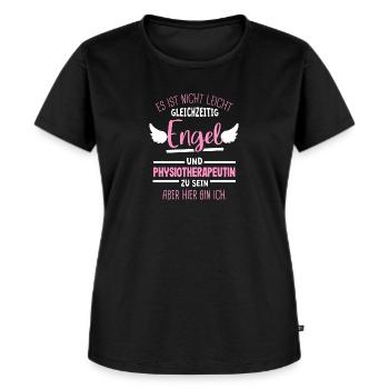 Physiotherapeutin Geschenk Physiotherapie Physio - Frauen Premium Bio T-Shirt - Schwarz - Vorne - Selfina (174cm)