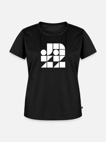 Jazz-Logo-Design - Frauen Premium Bio T-Shirt - Schwarz