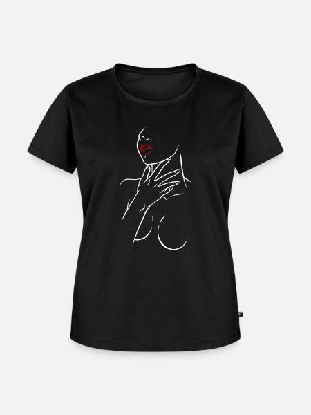 Sexy Frau - Frauen Premium Bio T-Shirt - Schwarz