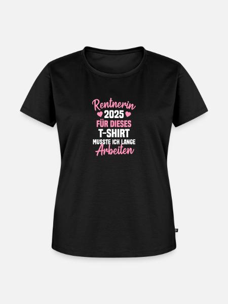 rentnerin 2025 - Frauen Premium Bio T-Shirt - Schwarz