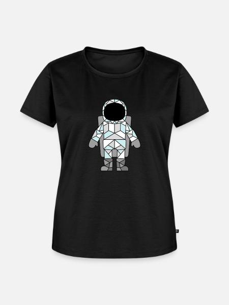 ASTRONAUT - Frauen Premium Bio T-Shirt - Schwarz