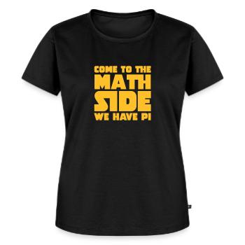 Come To The Math Side - Women's Premium Organic T-shirt - black - Front - Selfina (174cm)