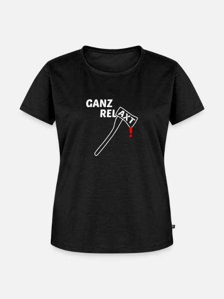 Relaxt - Frauen Premium Bio T-Shirt - Schwarz