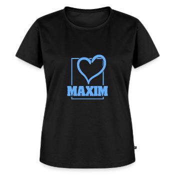 Bachelor Maxim - Frauen Premium Bio T-Shirt - Schwarz - Vorne - Selfina (174cm)