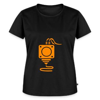 3D Printing - Women's Premium Organic T-shirt - black - Front - Selfina (174cm)