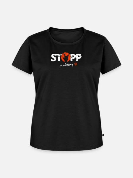 Stoppt Mobbing 5 - Frauen Premium Bio T-Shirt - Schwarz