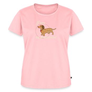 I Love My Dachshound Dachshund Friend - Women's Premium Organic T-shirt - rose - Front - AI Model Female 172 dark (172cm)
