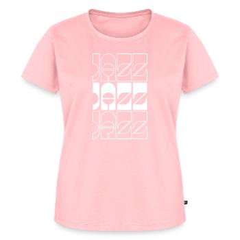 Conception audacieuse du logo de jazz - T-shirt Premium bio Femme - rose - Devant - AI Model Female 172 dark (172cm)