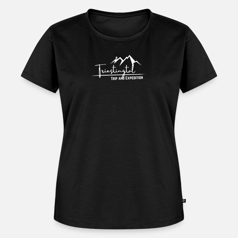 Triestingtal - Trip and Expedition - Frauen Premium Bio T-Shirt - Schwarz