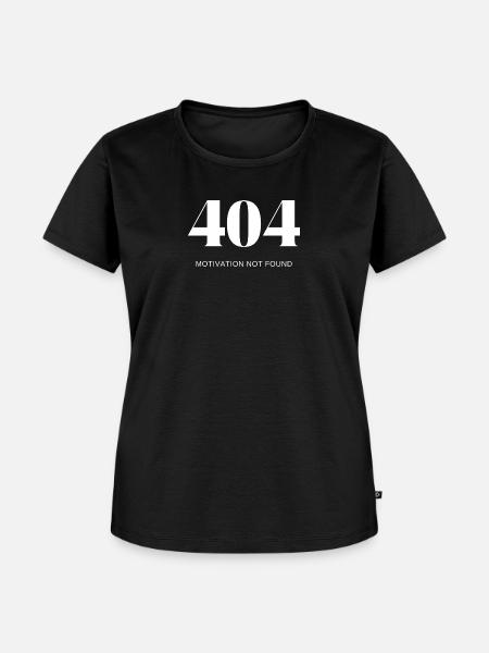 404 Motivation nicht gefunden - Frauen Premium Bio T-Shirt - Schwarz