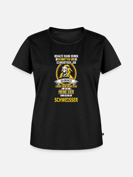 SCHWEISSER - Frauen Premium Bio T-Shirt - Schwarz