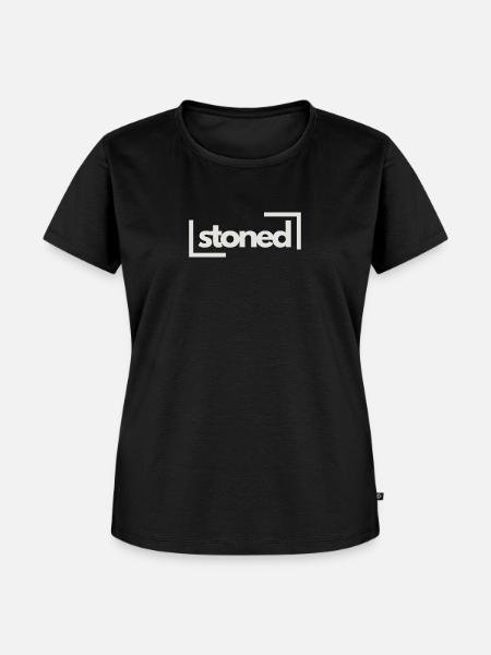 stoned - Frauen Premium Bio T-Shirt - Schwarz