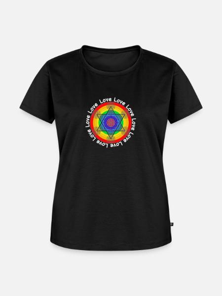 Energievolles Chakra Design - Frauen Premium Bio T-Shirt - Schwarz