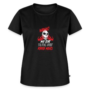Films d’horreur - T-shirt Premium bio Femme - noir - Devant - Selfina (174cm)