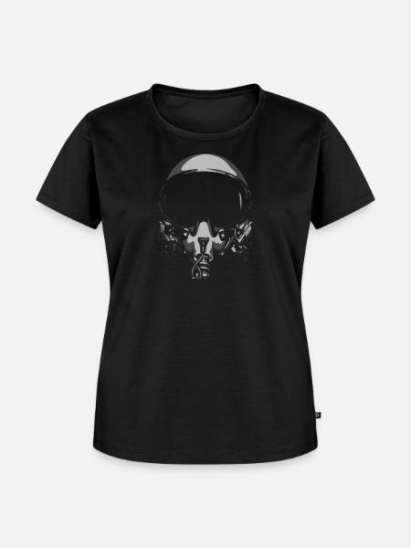 HELM / 1706 - Frauen Premium Bio T-Shirt - Schwarz