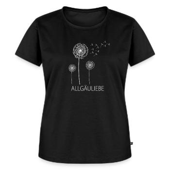Allgäuliebe - Frauen Premium Bio T-Shirt - Schwarz - Vorne - Selfina (174cm)