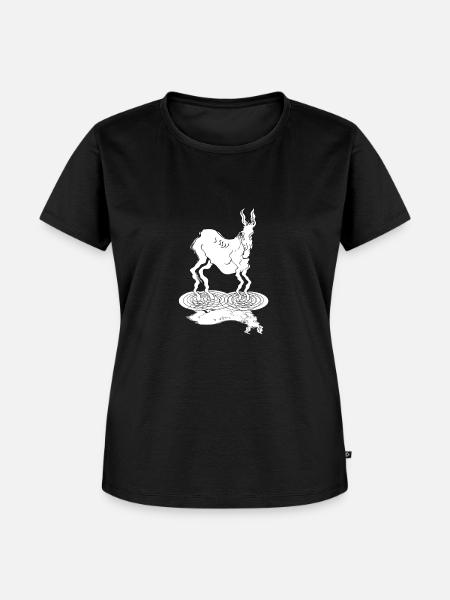 drunken donkey - Frauen Premium Bio T-Shirt - Schwarz