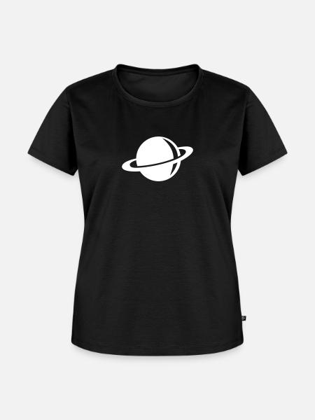 Saturn - Frauen Premium Bio T-Shirt - Schwarz