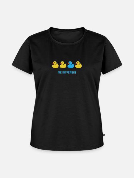 Be Different - Frauen Premium Bio T-Shirt - Schwarz