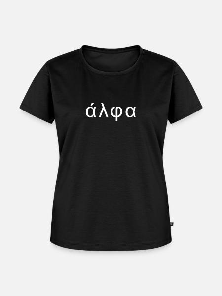 Alpha - Frauen Premium Bio T-Shirt - Schwarz