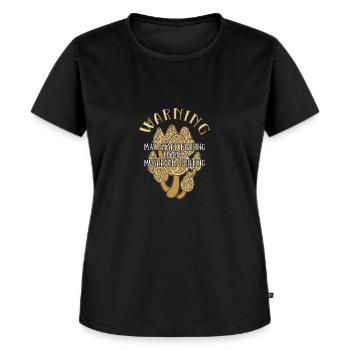 Mushroom pickers collect mushroom pickers - Women's Premium Organic T-shirt - black - Front - Selfina (174cm)