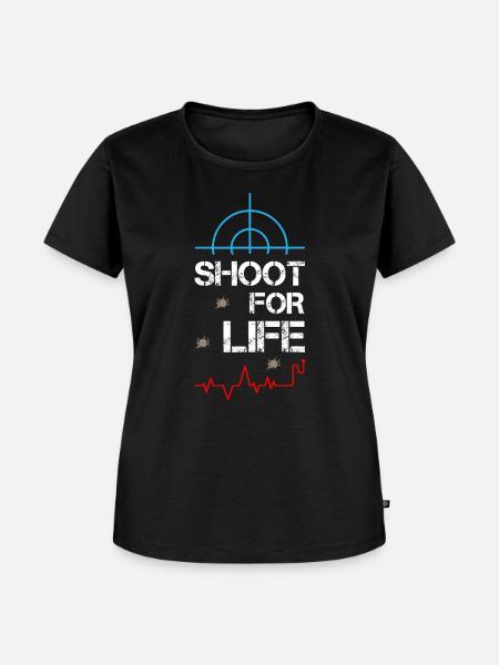 Shoot For Life Sniper - Frauen Premium Bio T-Shirt - Schwarz
