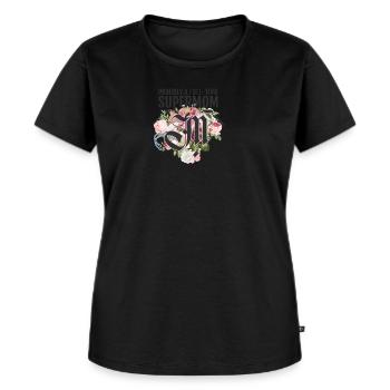 Supermom Superwife Supertired Mother's Day - Women's Premium Organic T-shirt - black - Front - Selfina (174cm)