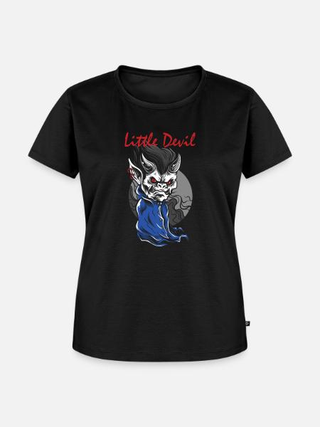 Little Devil - Frauen Premium Bio T-Shirt - Schwarz