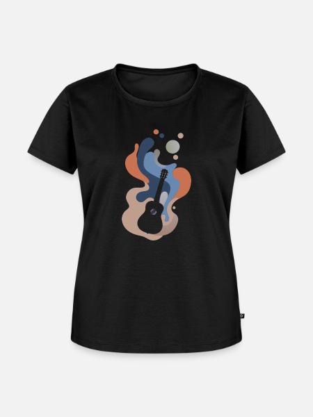 Gitarre Basser Shouter - Frauen Premium Bio T-Shirt - Schwarz