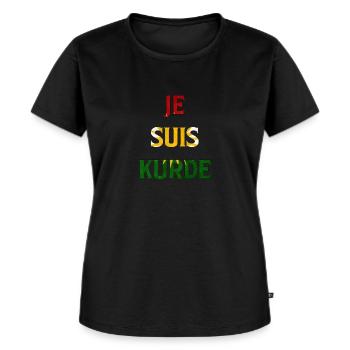 Je Suis Kurde - Frauen Premium Bio T-Shirt - Schwarz - Vorne - Selfina (174cm)