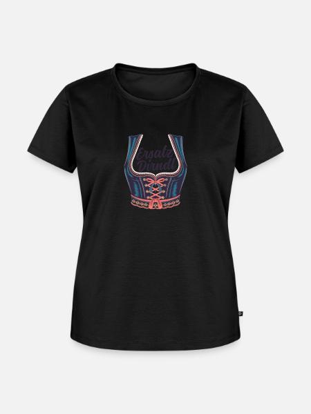 Ersatz Dirndl Bierzelt - Frauen Premium Bio T-Shirt - Schwarz