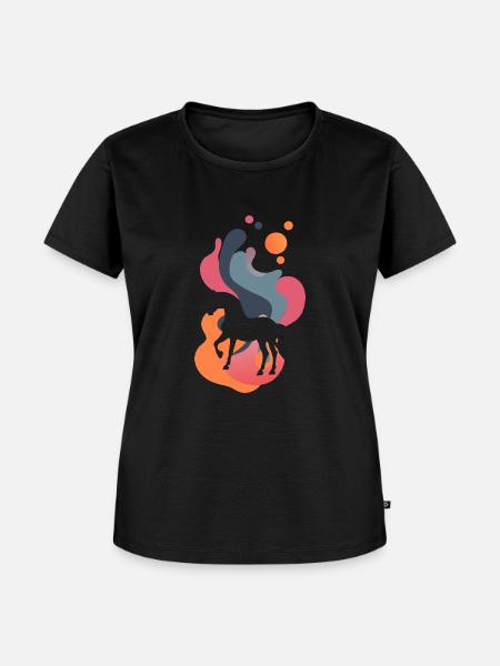 Pferd Hufe Pferde - Frauen Premium Bio T-Shirt - Schwarz