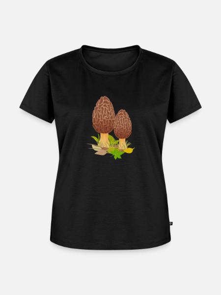 Champignons Champignons - Frauen Premium Bio T-Shirt - Schwarz