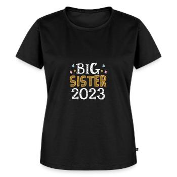 Grande Sœur 2023 Big Sis 23 - T-shirt Premium bio Femme - noir - Devant - Selfina (174cm)