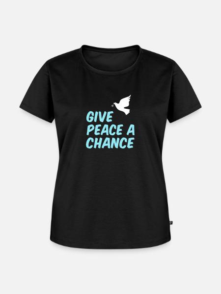 Frieden - Frauen Premium Bio T-Shirt - Schwarz