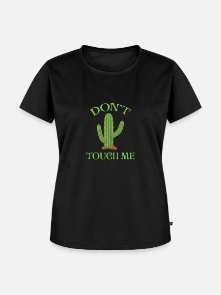 Don't Touch Me - Frauen Premium Bio T-Shirt - Schwarz