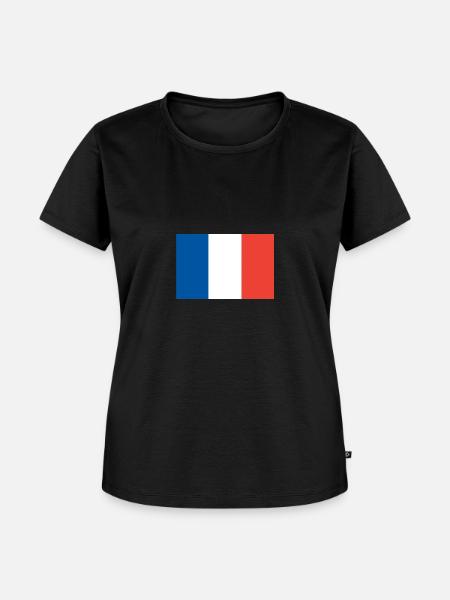 Frankreich, Flagge - Frauen Premium Bio T-Shirt - Schwarz