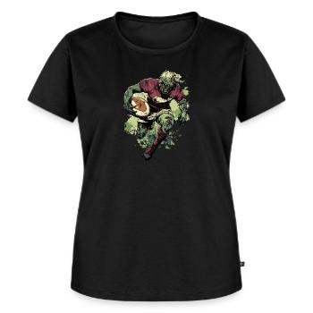 Rugby Player Sports - Women's Premium Organic T-shirt - black - Front - Selfina (174cm)