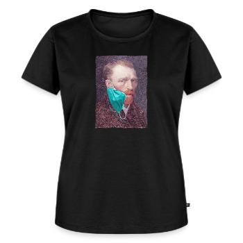 Vincent Van Gogh Meme - Women's Premium Organic T-shirt - black - Front - Selfina (174cm)