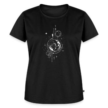 Pilze - Frauen Premium Bio T-Shirt - Schwarz - Vorne - Selfina (174cm)