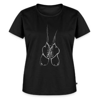 Gardestiefel weiß | Black & White Collection - Frauen Premium Bio T-Shirt - Schwarz - Vorne - Selfina (174cm)
