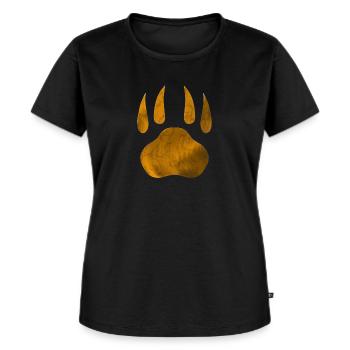 Emblème Monstres - T-shirt Premium bio Femme - noir - Devant - Selfina (174cm)