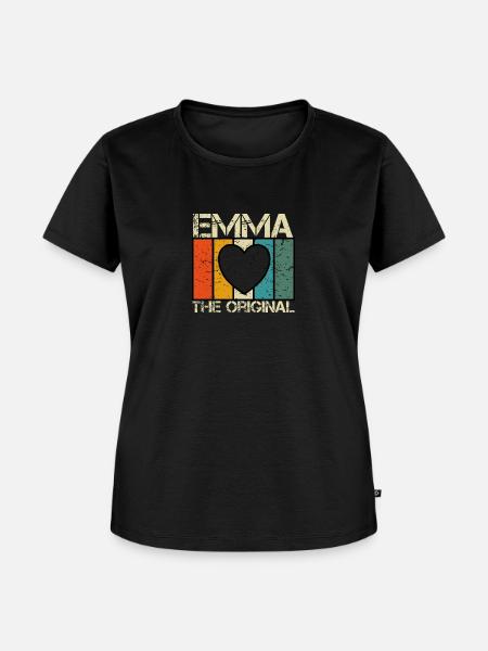 Emma - Frauen Premium Bio T-Shirt - Schwarz