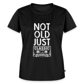 Not Old Just Classic - Cassette Retro Birthday - Women's Premium Organic T-shirt - black - Front - Selfina (174cm)