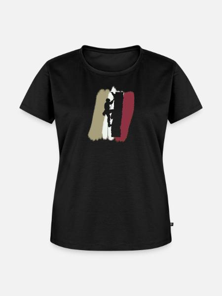 Baumklettern Klettern Aufstieg - Frauen Premium Bio T-Shirt - Schwarz